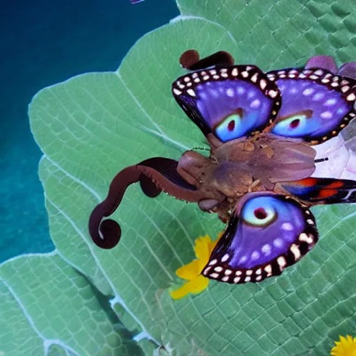 Prompt: butterfly octopus