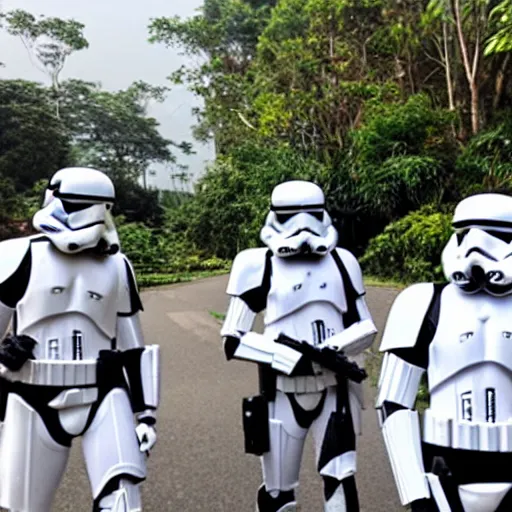Image similar to “ storm troopers on holiday in thailand ”