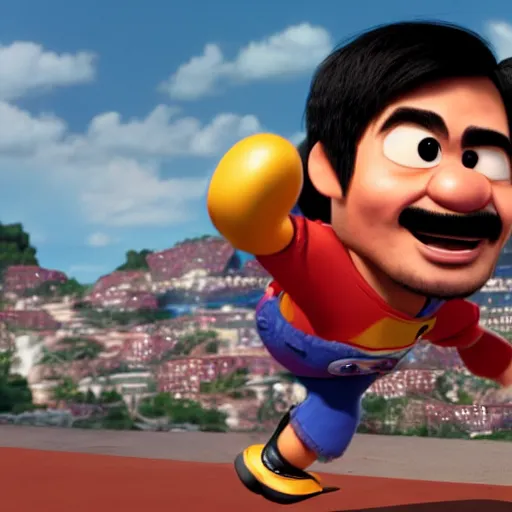 Image similar to manny pacquiao as a pixar disney character from up ( 2 0 0 9 ), unreal engine, octane render, 3 d render, photorealistic