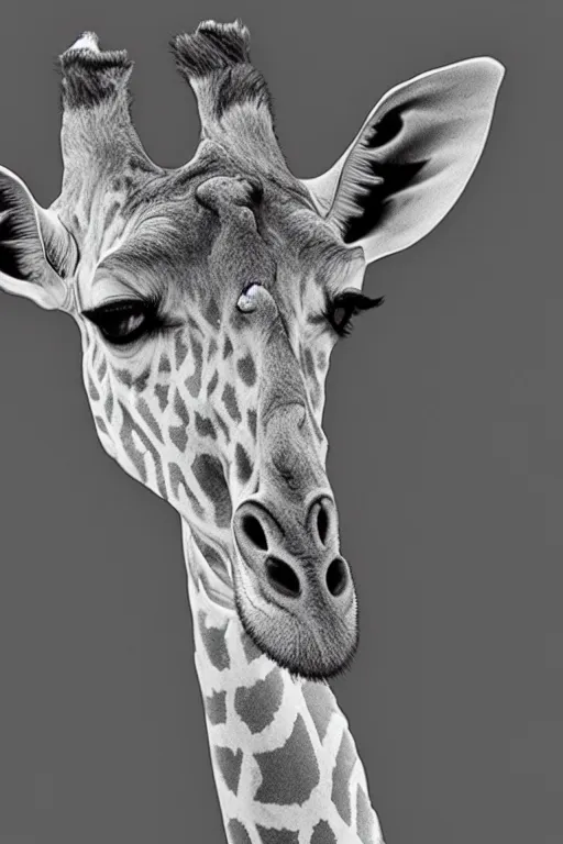 Prompt: an xray of a giraffe