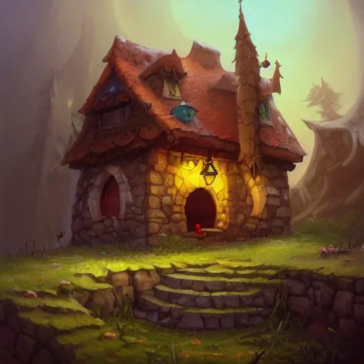 Image similar to a house made of cheese, fantasy, digital art, by andreas rocha, highly detailed, trending on artstation