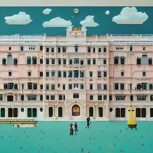 Prompt: an amazing masterpiece of art by wes anderson