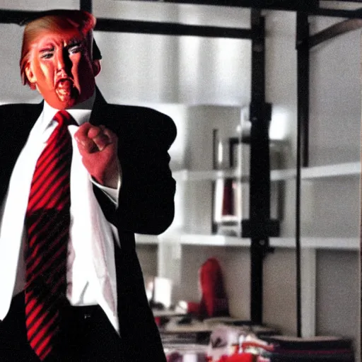 Prompt: Donald Trump as The American Psycho