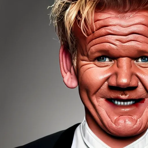 Image similar to Gordon Ramsay as the Joker