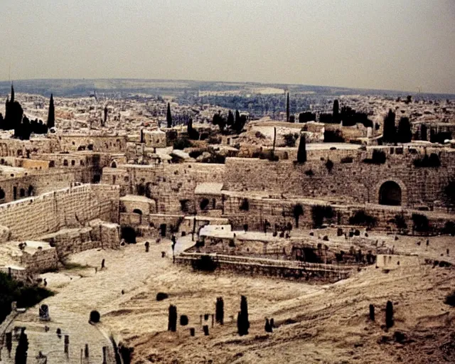 Image similar to vision of jerusalem by tarkovsky