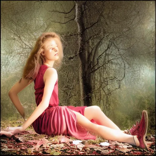 Image similar to photo of young woman by tom chambers