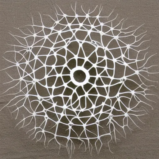 Image similar to radiolaria and rose hybrid