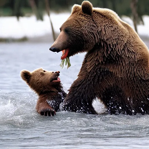 Image similar to timothy treadwell being eaten by a bear