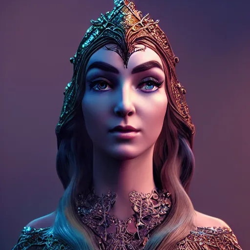 Prompt: gorgeous elven princess, ornate 4 k intricate detailed octane render