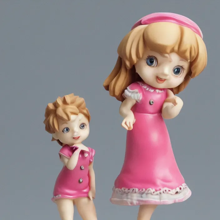 Image similar to little miss, figurine, detailed product photo