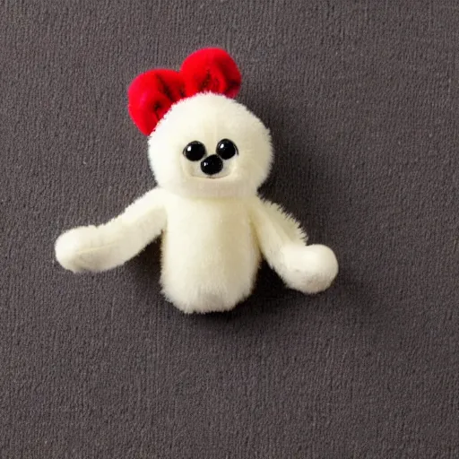 Image similar to jumping spider beanie baby