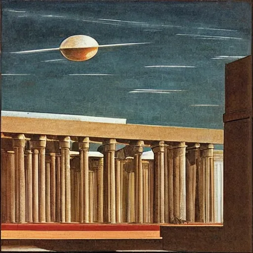 Image similar to An artwork by Giorgio de Chirico