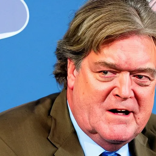 Prompt: steve bannon as a slob