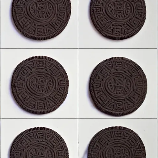 Image similar to detailed design drawings of how to build an oreo cookie