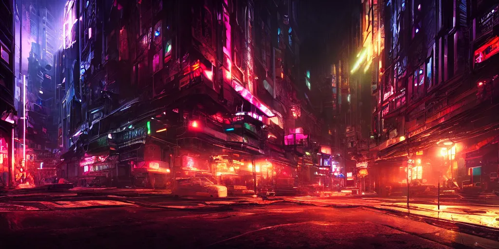 Image similar to cyber town district by liam wong dramatic lighting, cinematic establishing shot, extremely high detail, photorealistic, cinematic lighting