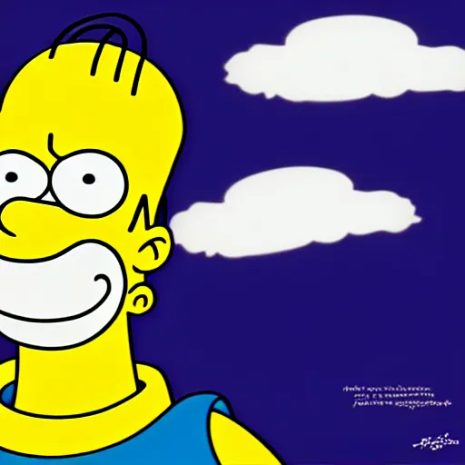 Image similar to conan o'brian as homer simpson, digital art