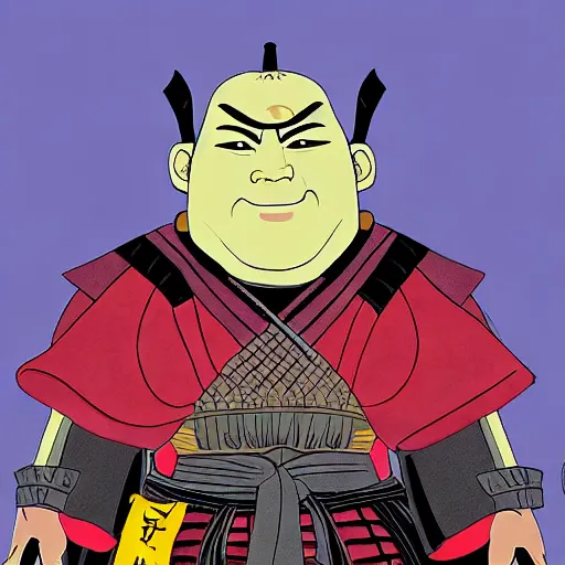 Image similar to samurai shrek