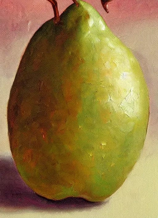 Image similar to vintage beautiful painting of mother's touch pear