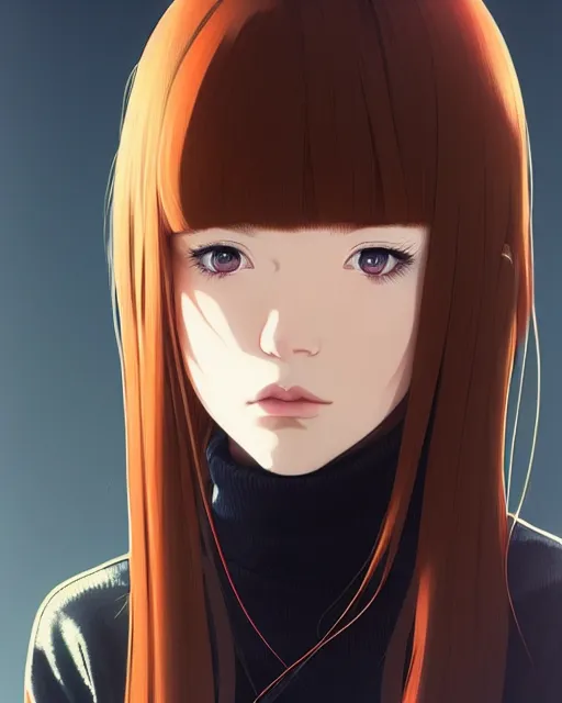 Image similar to portrait Anime as ennifer Morrison girl cute-fine-face, brown-red-hair pretty face, realistic shaded Perfect face, fine details. Anime. realistic shaded lighting by Ilya Kuvshinov katsuhiro otomo ghost-in-the-shell, magali villeneuve, artgerm, rutkowski, WLOP Jeremy Lipkin and Giuseppe Dangelico Pino and Michael Garmash and Rob Rey