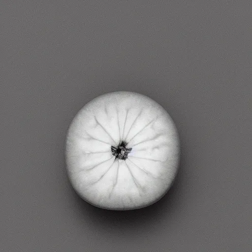 Image similar to centered hyper-realistic single piece of fruit, gray background