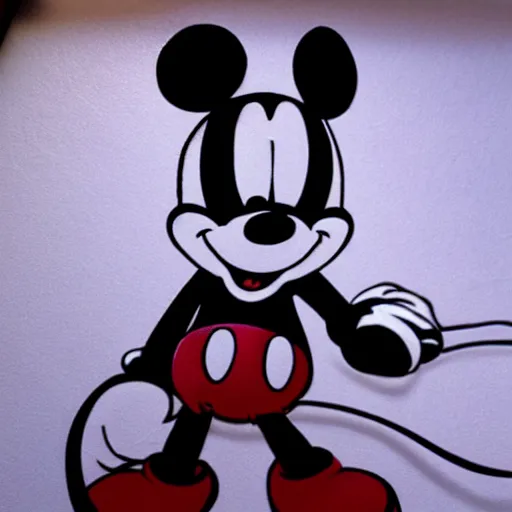 Image similar to ultra realistic mickey mouse