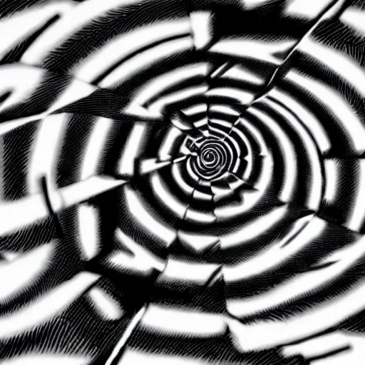 Image similar to optical illusion art, op art,