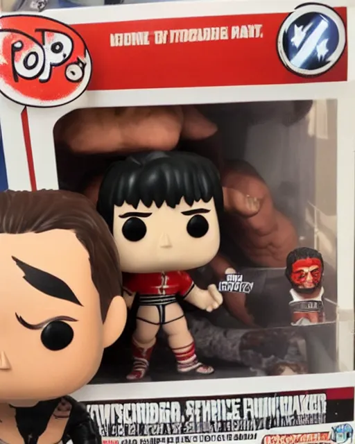 Image similar to Wrestler Funko Pop. Photographic, photography