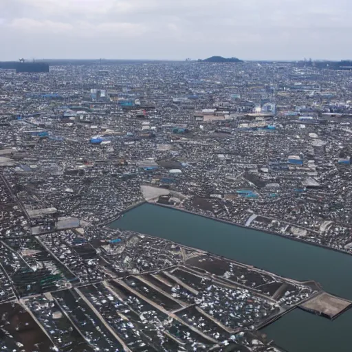 Image similar to the sky above the port was the color of television, tuned to a dead channel. chiba city. r / corecyberpunk