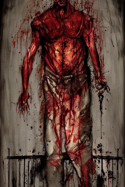 Image similar to butcher artwork by ben templesmith