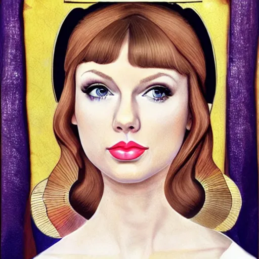 Image similar to taylor swift as princess leia, portrait by sandro botticelli