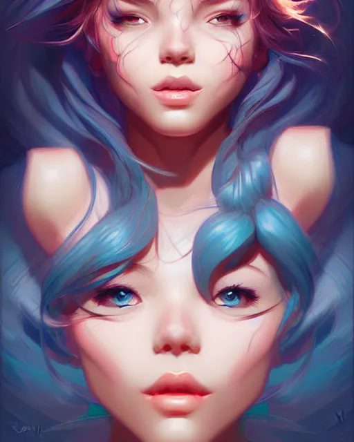 Image similar to digital art, fantasy portrait of smiling girl, by James Jean and by artgerm, by ross tran , ultradetailed, charachter design, concept art, trending on artstation,