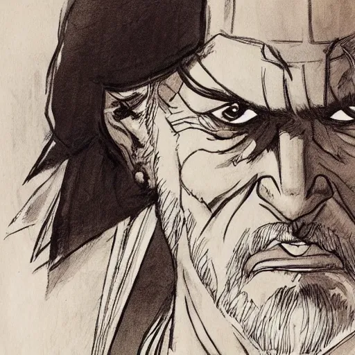 Image similar to geralt of rivia by glen keane