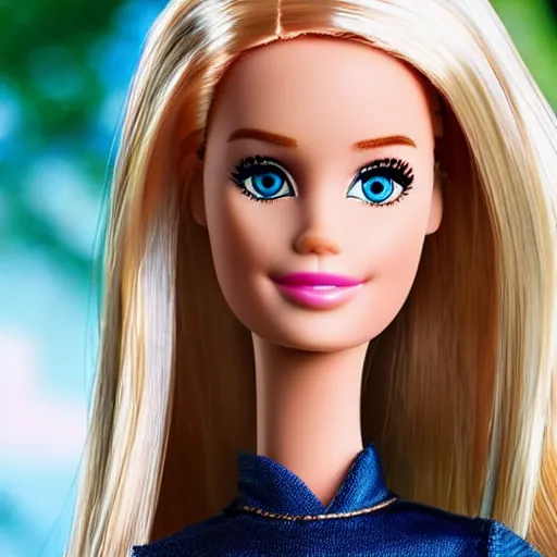 Prompt: barbie live action remake, 4 k, film still, live action, realistic, human, actress