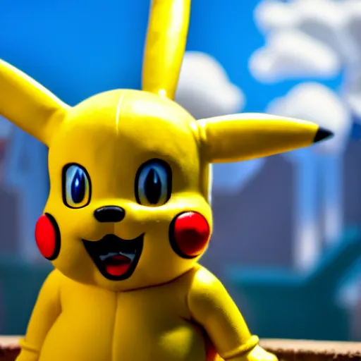 Prompt: super mario as pikachu, highly detailed, extremely high quality, hd, 4 k, 8 k, canon 3 0 0 mm, professional photographer, 4 0 mp, lifelike, top - rated, award winning, realistic, detailed lighting, detailed shadows, sharp, no blur, edited, corrected, trending