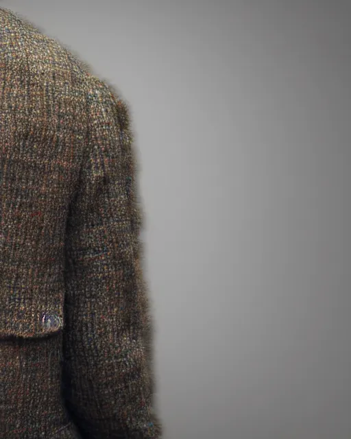 Prompt: a 35mm photograph of a man wearing a tweed jacket, by Leon Tukker, Makoto Kobayashi, 8k high detail, masterpiece, trending on ArtStation