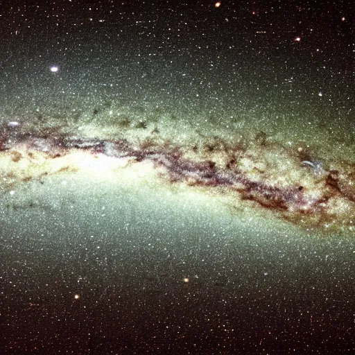 Image similar to Milky Way as seen in the night sky of an alien planet, NASA true color image