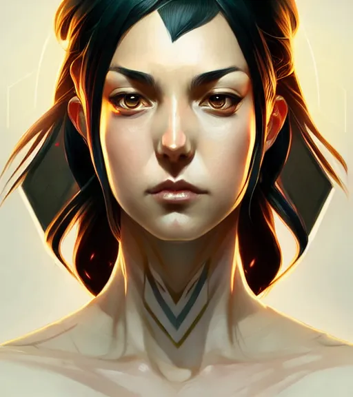 Image similar to symmetry ( naru from prey ) ultra detailed, intricate, dynamic lighting, digital art, anime, digital painting, art station, wlop, sharp focus, illustration, art by artgerm and greg rutkowski and alphonse mucha