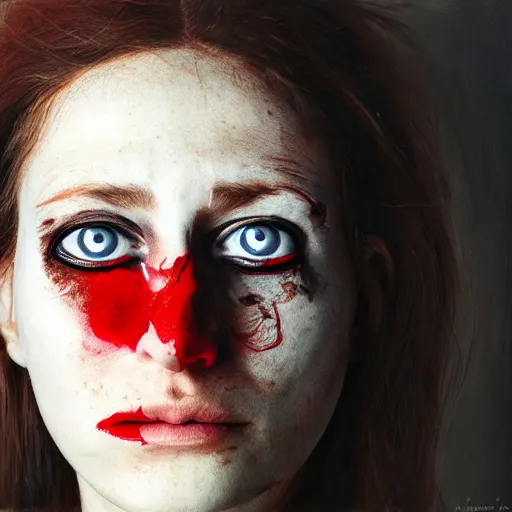 Image similar to a human face covered with bulbous bloodshot eyes, photorealistic, portrait by annie leibovitz, 8k