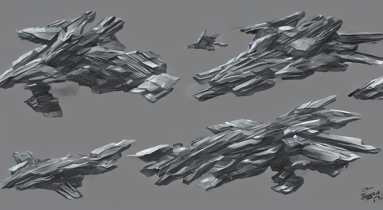Image similar to concept art, futuristic starship, halo military, highly detailed