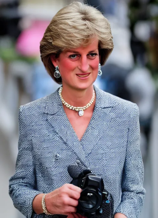 Prompt: DSLR photo portrait still of 61 year old age 61 Princess Diana at age 61!!!, 85mm f1.8