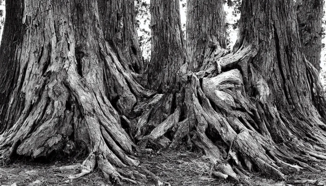 Image similar to tree stump by ansel adams