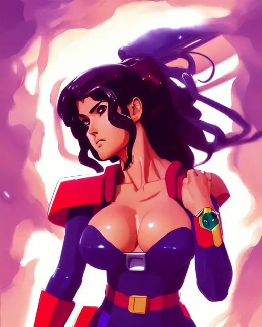 Prompt: salma hayek as a gundam, portrait shinkai makoto studio ghibli studio key hideaki anno sakimichan stanley artgerm lau rossdraws james jean marc simonetti elegant highly detailed digital painting artstation pixiv