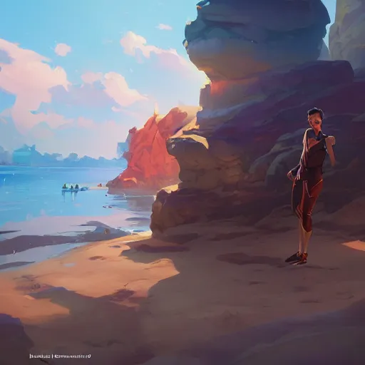 Image similar to hero world goldfinger, behance hd by jesper ejsing, by rhads, makoto shinkai and lois van baarle, ilya kuvshinov, rossdraws global illumination