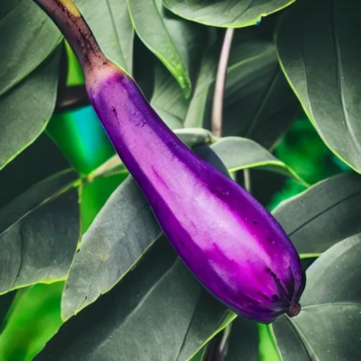 Image similar to purple banana eating chocolate