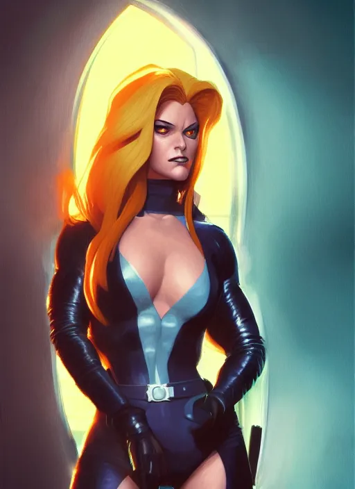 Image similar to very detailed masterpiece painting of rogue from x - men : the animated series ( 1 9 9 2 ), portrait, artstation, concept art by greg rutkowski