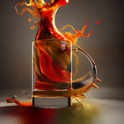 Prompt: delirium, chaotic storm of liquid smoke, photorealistic elegant, vibrant colors, morandi color scheme, octane render, commission art