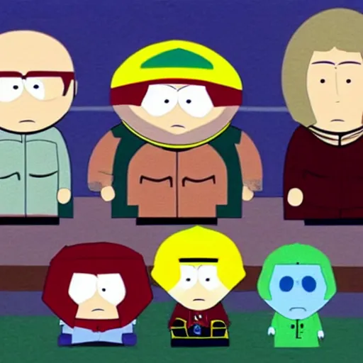 Prompt: mecha streisand south park episode ( tv )