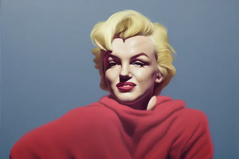 Image similar to portrait of merlyn monroe artwork by tim eitel