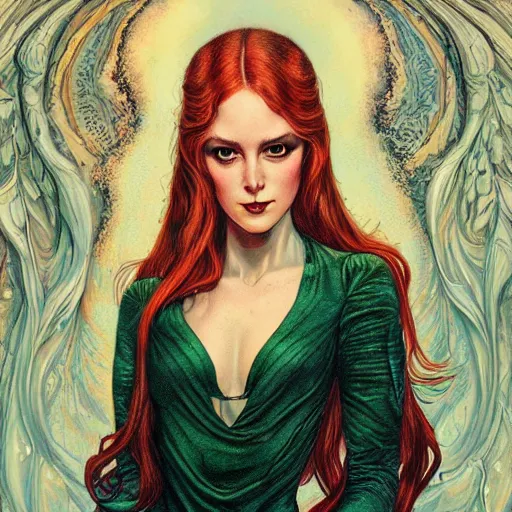 Image similar to a portrait in the style of anna dittmann and donato giancola and virgil finlay.