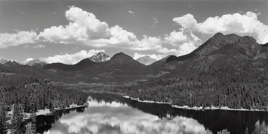 Image similar to a Ansel Adams's photograph, high definition